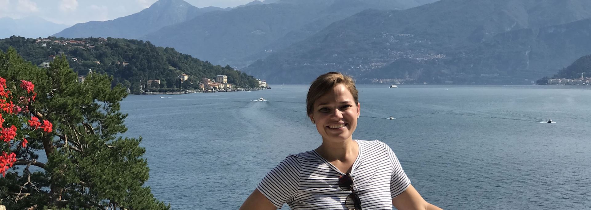 Elizabeth at Lake Como